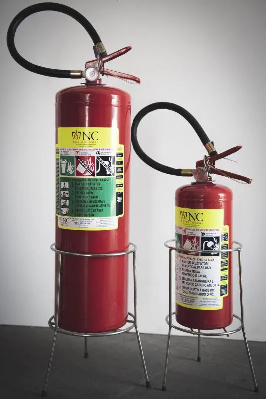 Instalação e sinalização de extintores